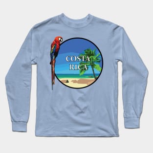 Costa Rica Vacation Graphic Long Sleeve T-Shirt